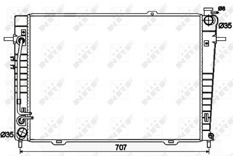 NRF Radiateur 53498