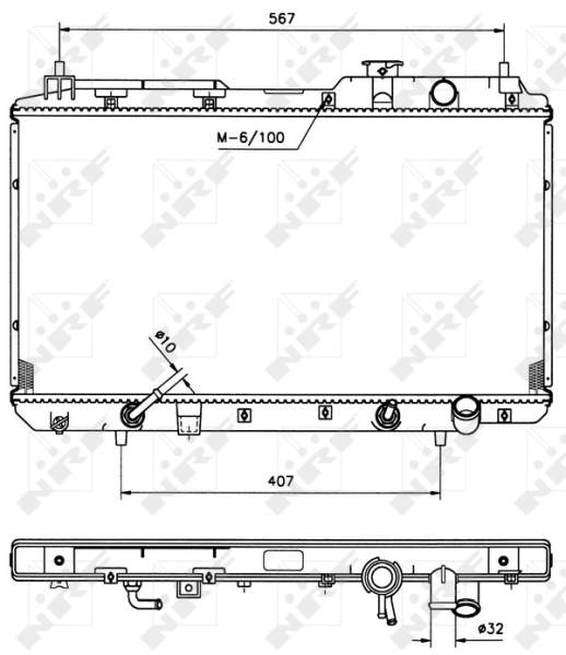 NRF Radiateur 53507