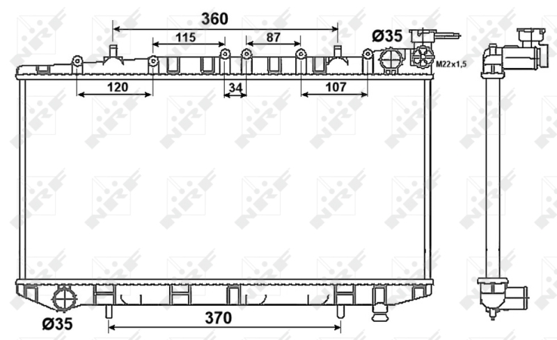 Radiateur NRF 53523