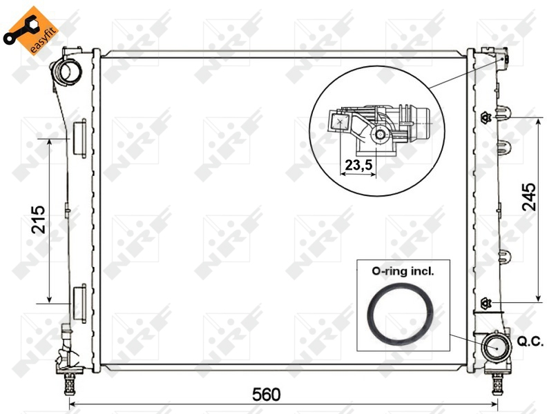 NRF Radiateur 53527