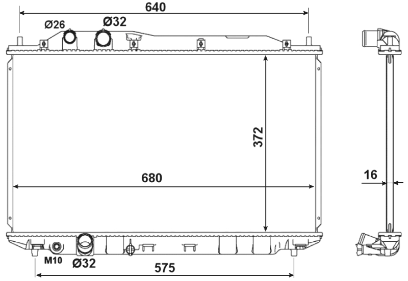 Radiateur NRF 53534