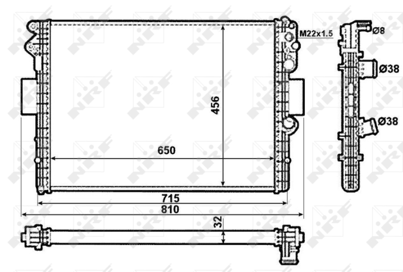 NRF Radiateur 53612