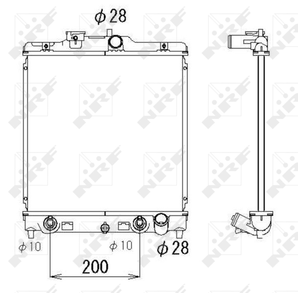 Radiateur NRF 536355