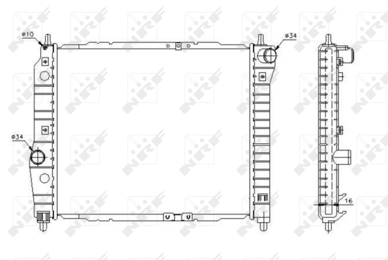 NRF Radiateur 53637