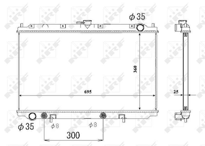 Radiateur NRF 53695