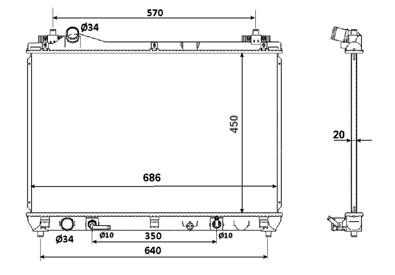 Radiateur NRF 53702