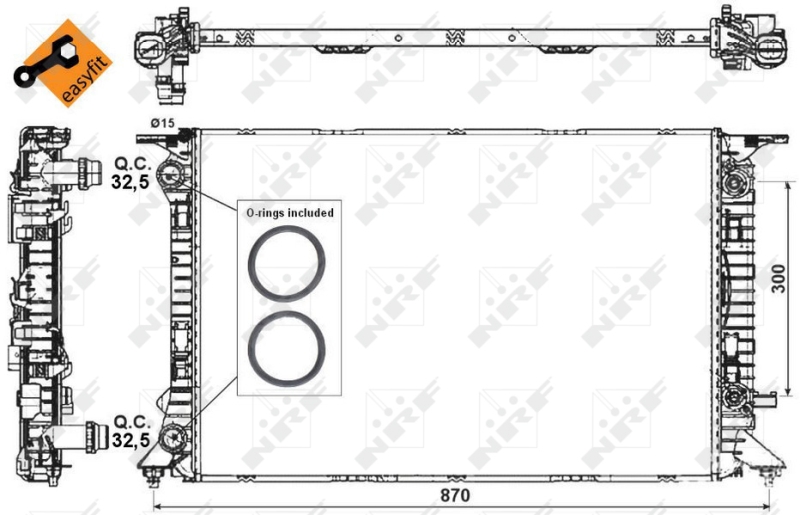 NRF Radiateur 53718