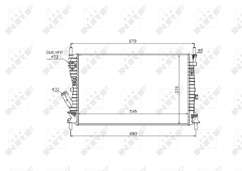 Radiateur NRF 53743