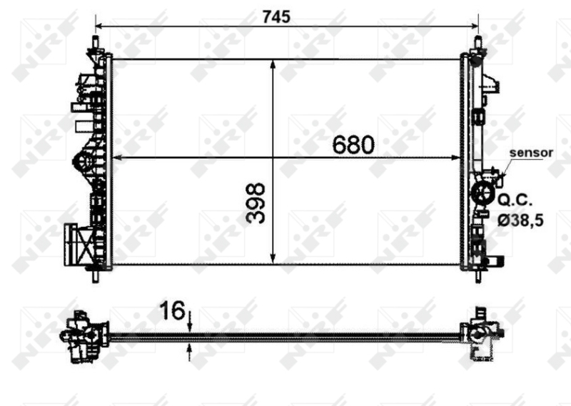 Radiateur NRF 53773