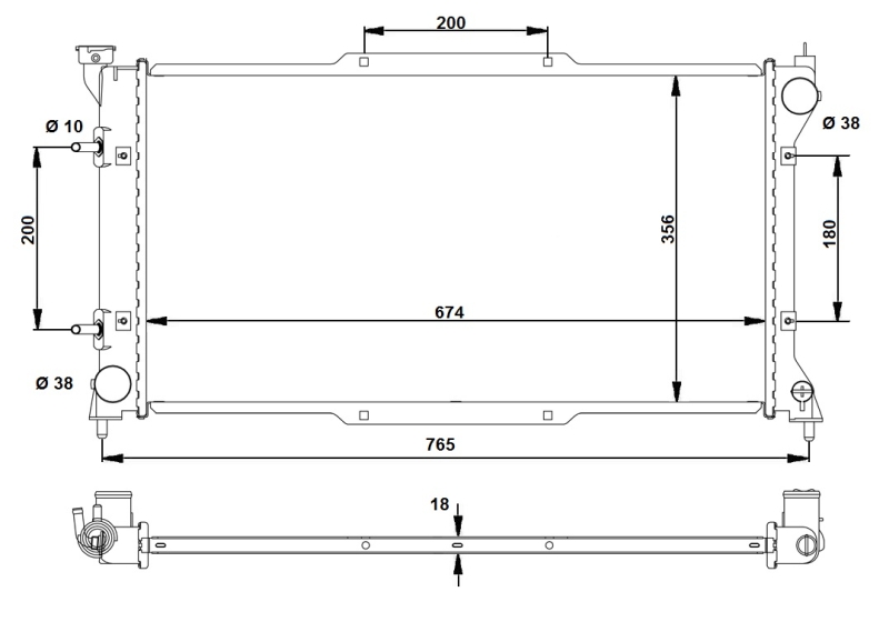 NRF Radiateur 53783