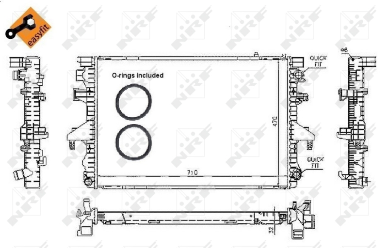 NRF Radiateur 53795