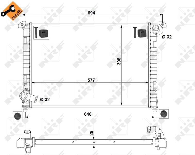 NRF Radiateur 53807