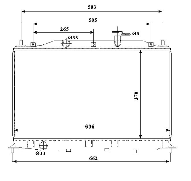 Radiateur NRF 53822