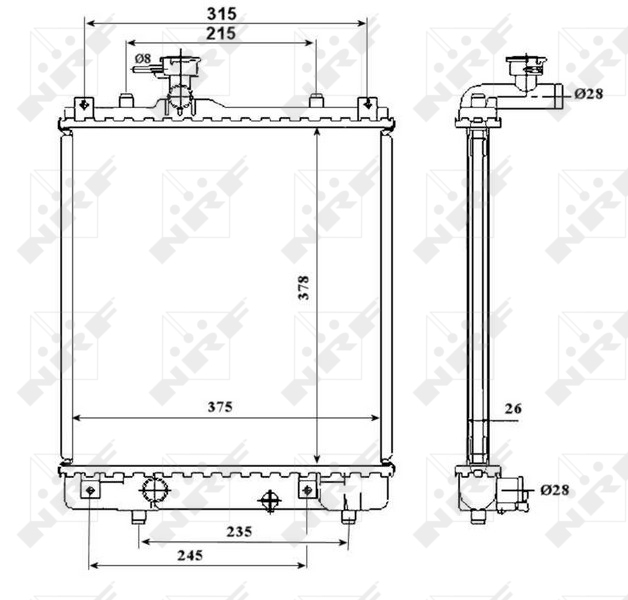 NRF Radiateur 53824