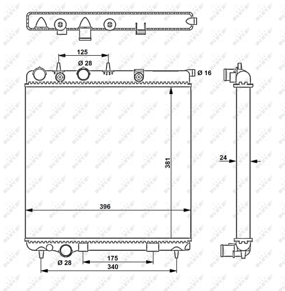 NRF Radiateur 53837