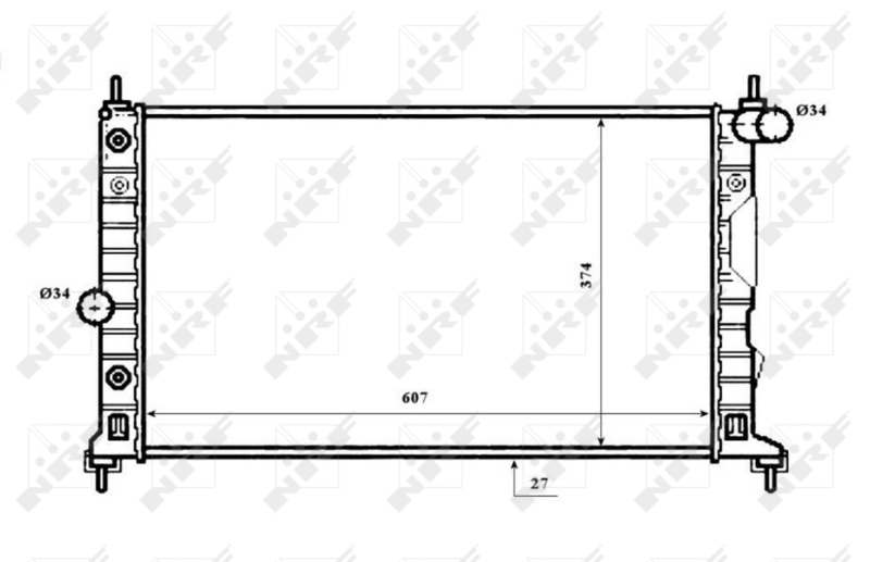 Radiateur NRF 53844