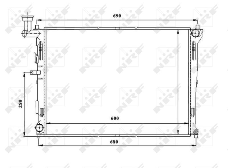 Radiateur NRF 53845