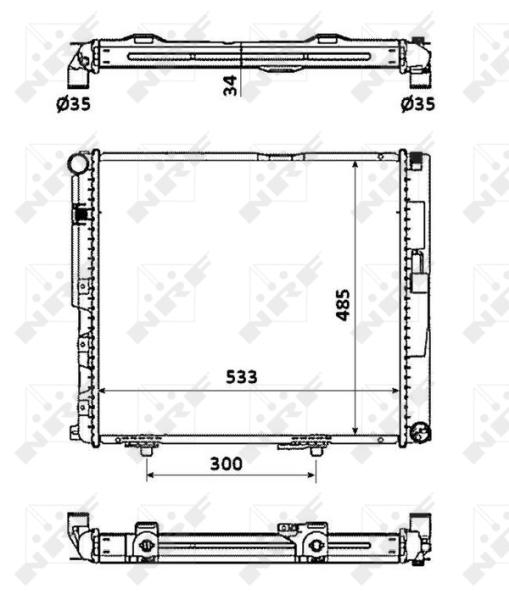 Radiateur NRF 53874