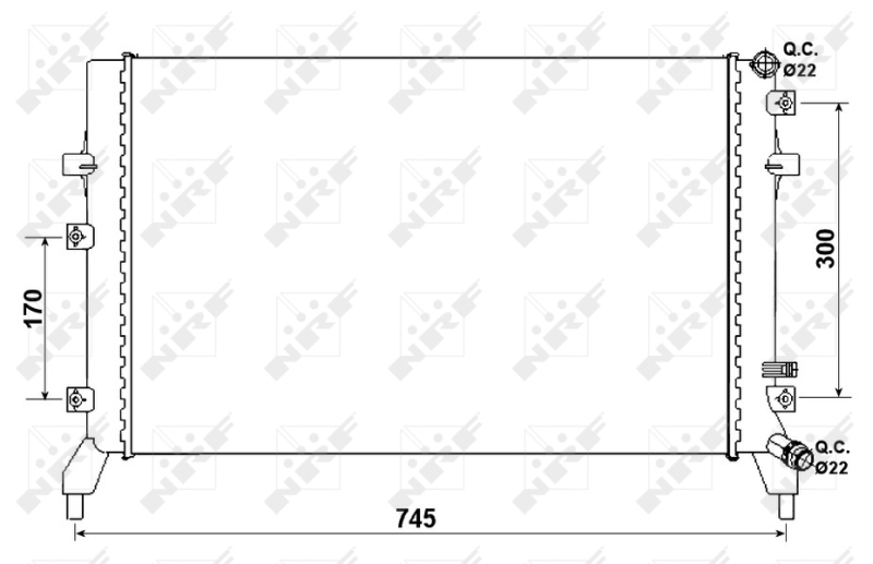 NRF Radiateur 53884