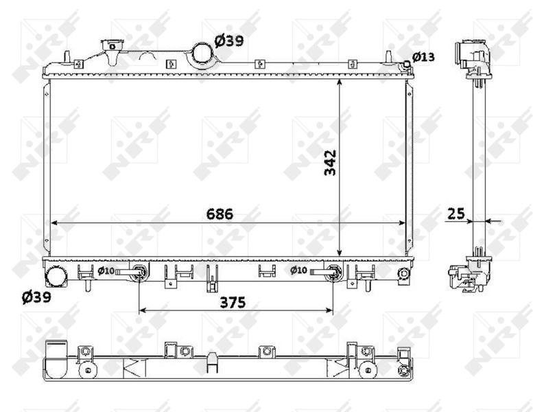 Radiateur NRF 53886