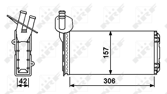 NRF Kachelradiateur 53889