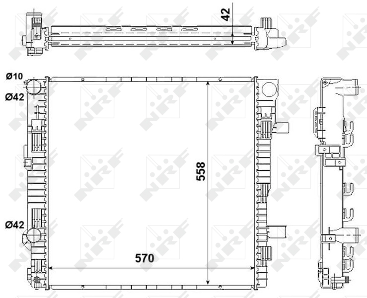 NRF Radiateur 53896
