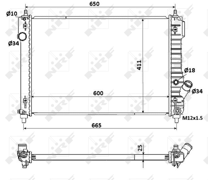 Radiateur NRF 53903