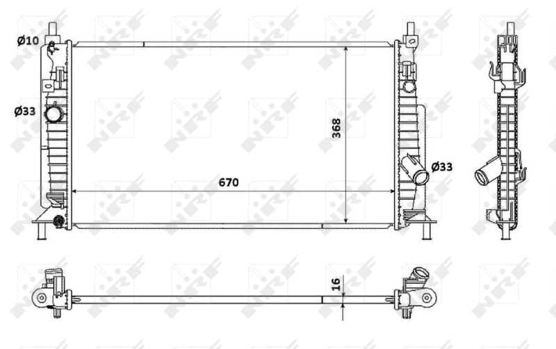 Radiateur NRF 53905