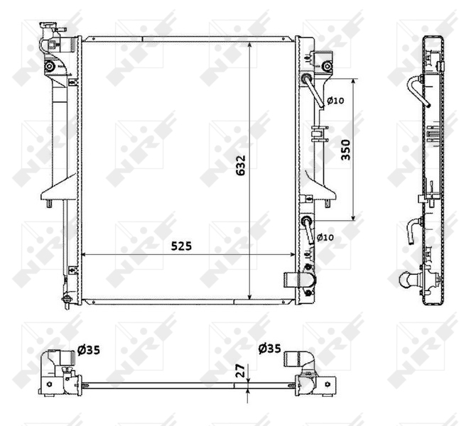 NRF Radiateur 53910