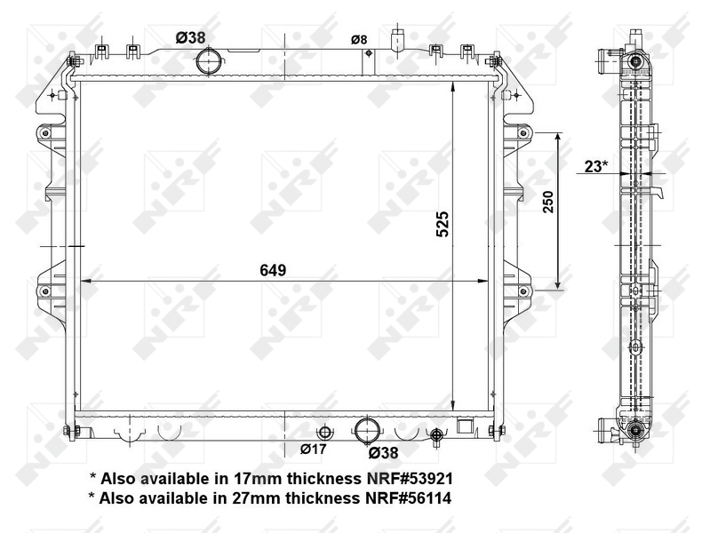 Radiateur NRF 53921A