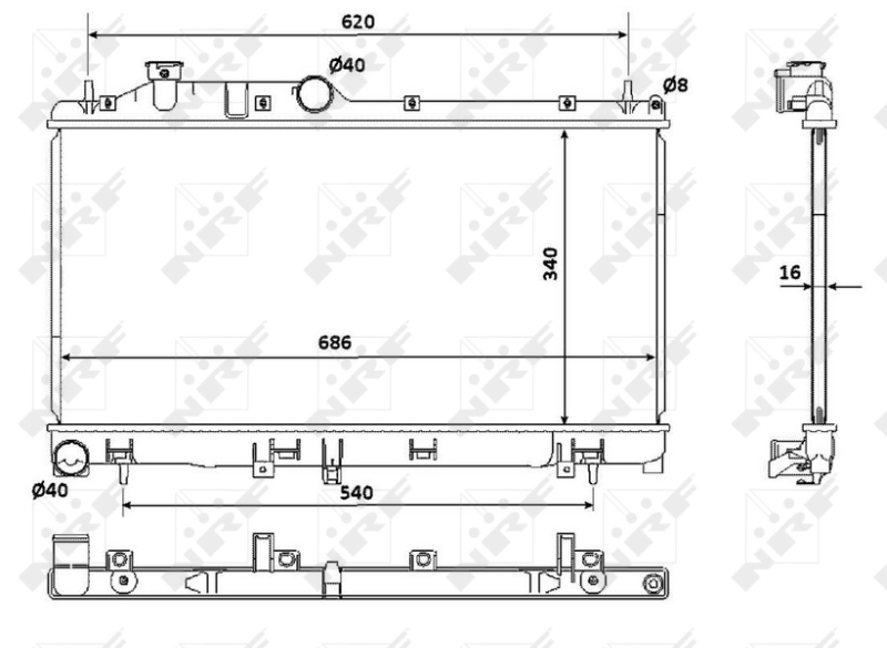 Radiateur NRF 53929