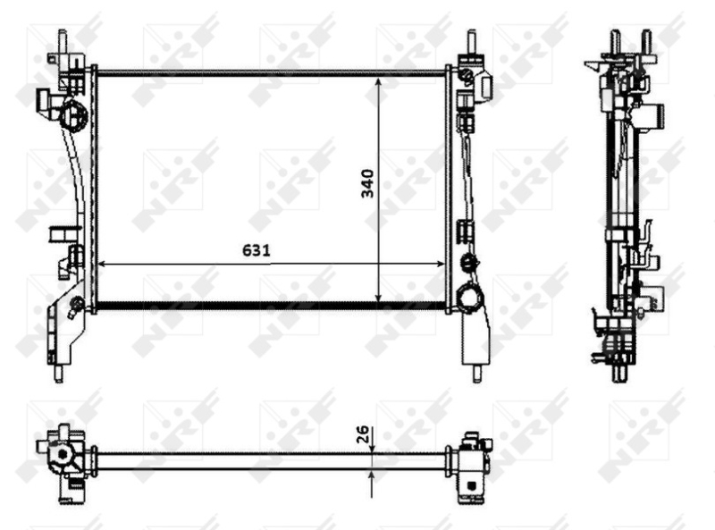 Radiateur NRF 53934