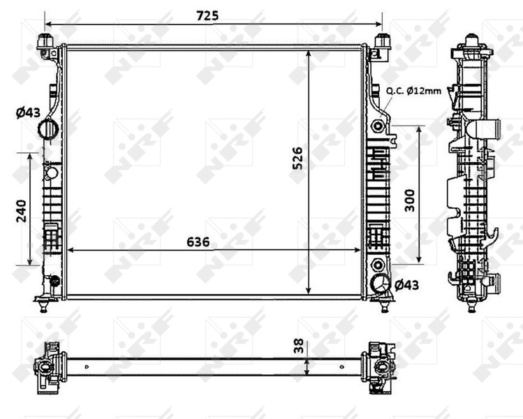 Radiateur NRF 53937