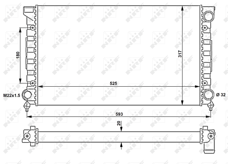 NRF Radiateur 539501