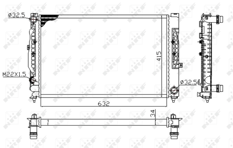 Radiateur NRF 539504A