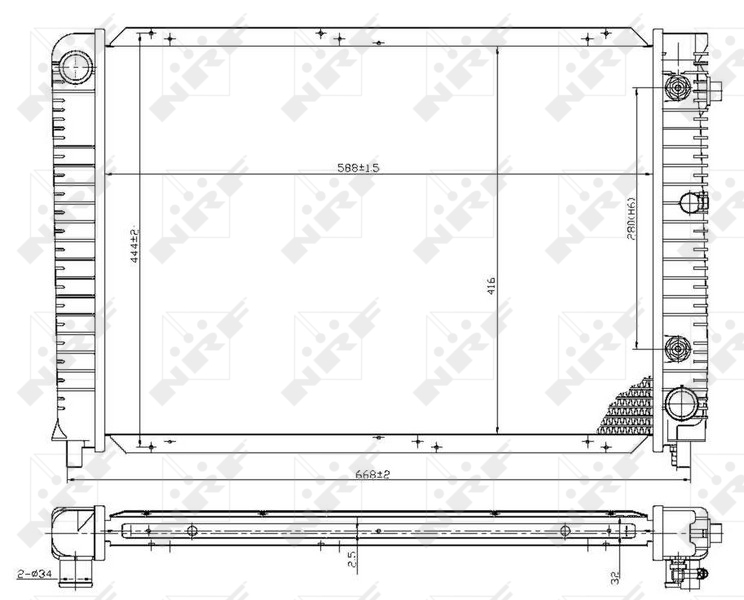 Radiateur NRF 53953