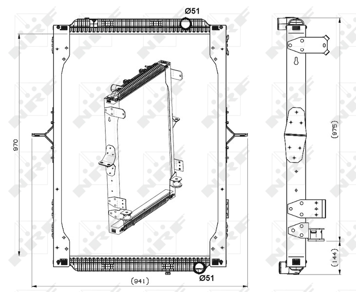 Radiateur NRF 539564