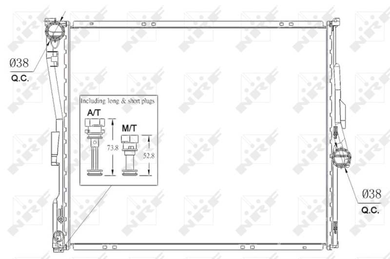 NRF Radiateur 53956