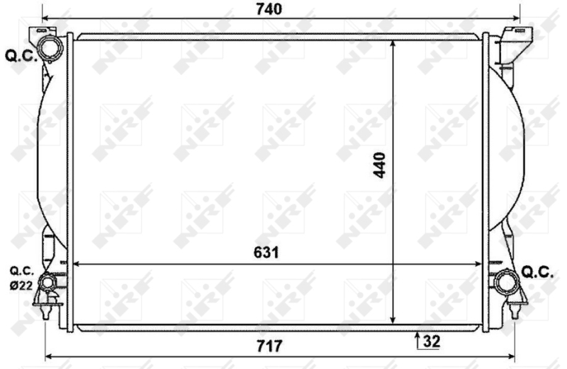 Radiateur NRF 53957