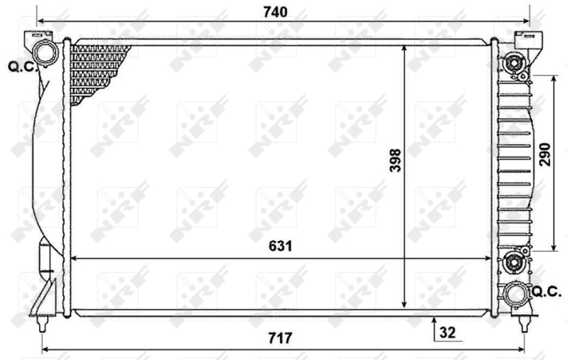 Radiateur NRF 53958