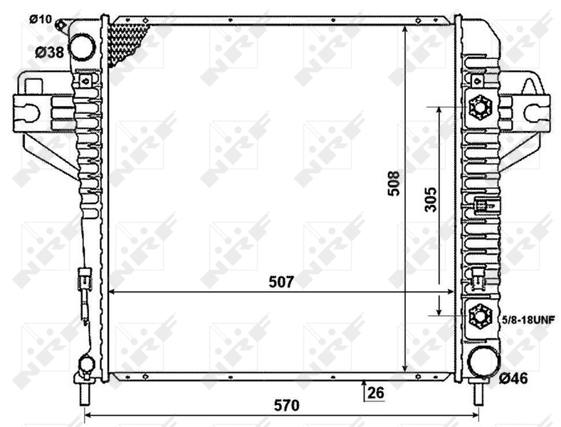 NRF Radiateur 53961