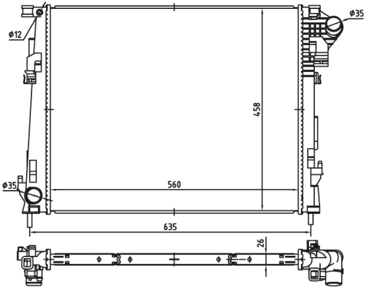 NRF Radiateur 53966
