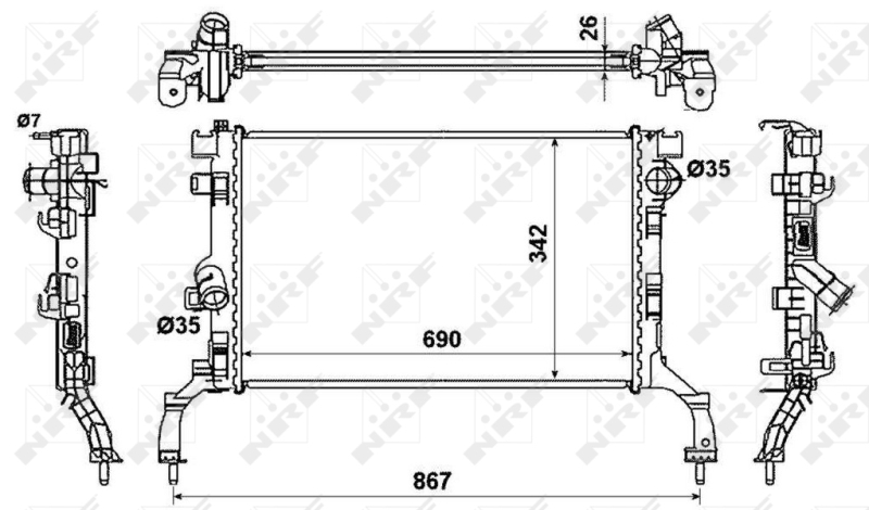 Radiateur NRF 53967