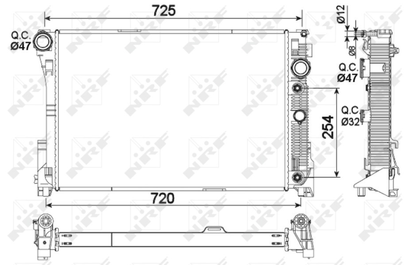NRF Radiateur 53968