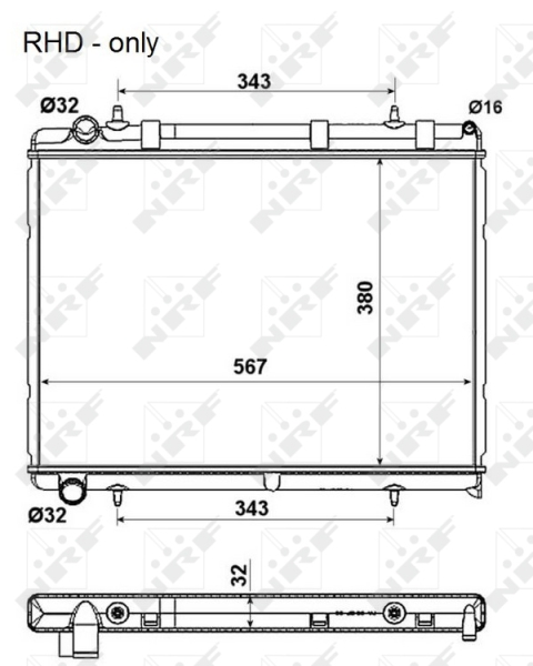 NRF Radiateur 53973