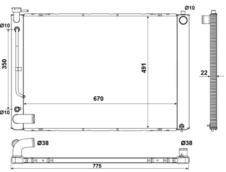 Radiateur NRF 53974