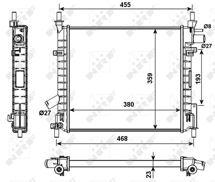 Radiateur NRF 53989