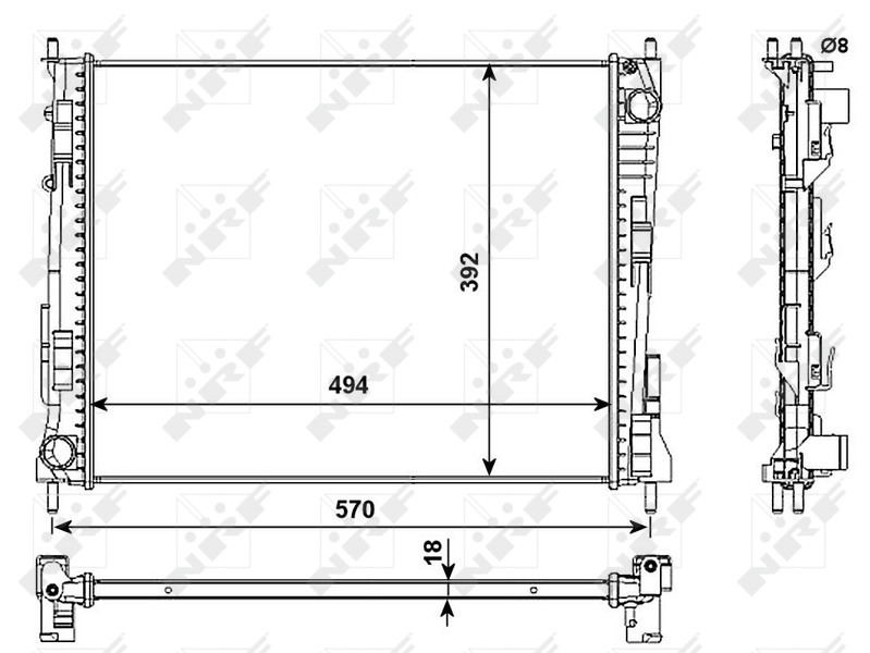 NRF Radiateur 53991