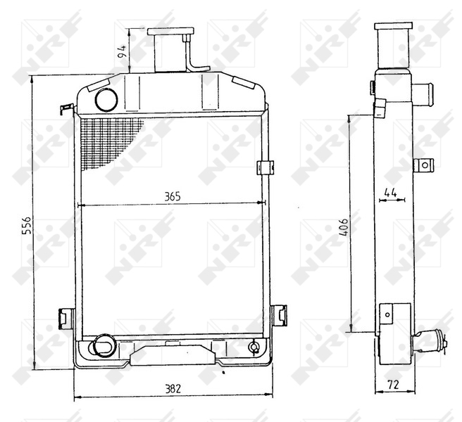 NRF Aandrijfaccu koeler 54028