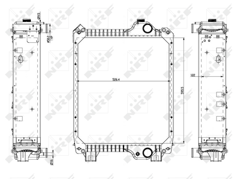 NRF Radiateur 54081